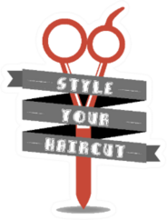 Hair Salon Style Your HairCut Sticker
