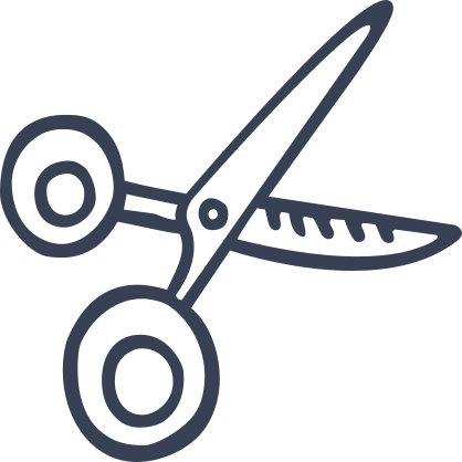 Hair Stylist Scissors Sticker