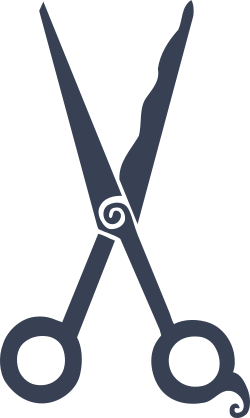 Haircutting Scissors Sticker