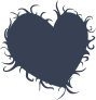 Hairy Heart Sticker