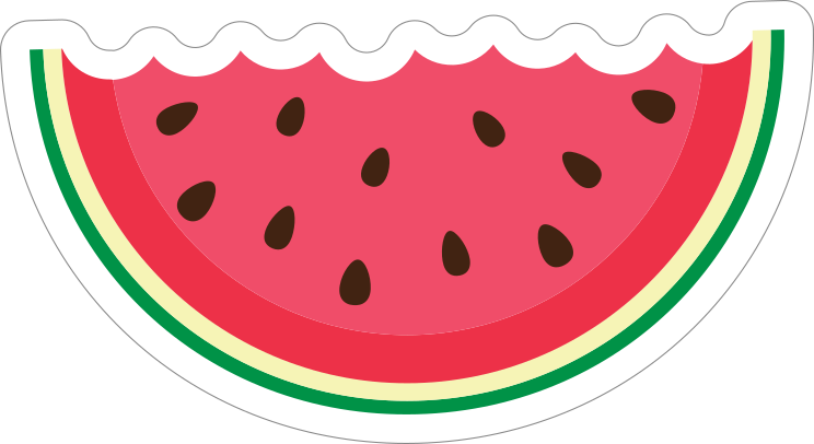 Half Eaten Watermelon Slice