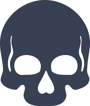 Half Skull Sticker