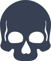 Half Skull Sticker