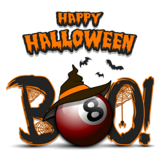 Halloween Billiard Ball Sticker