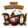 Halloween Billiard Ball Sticker