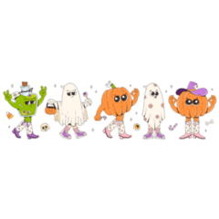 Halloween Boots Sticker Sheet
