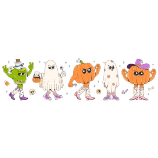 Halloween Boots Sticker Sheet