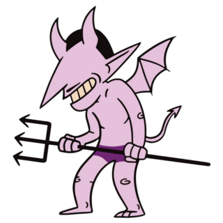 Halloween Devil Bat Sticker