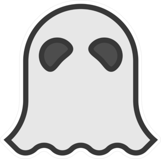 Halloween Ghost Sheet Costume Sticker