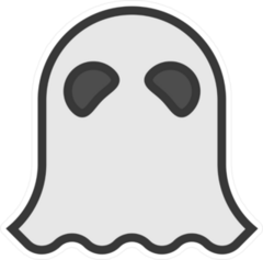 Halloween Ghost Sheet Costume Sticker