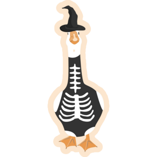 Halloween Goose Sticker