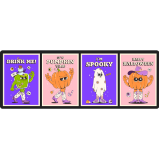 Halloween Poster Sticker Sheet