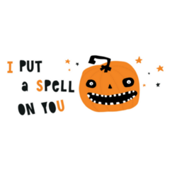 Halloween Pumpkin I Put A Spell On You Sticker