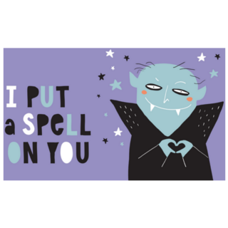 Halloween Scary Vampire I Put A Spell On You Sticker