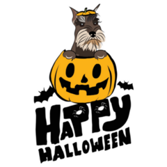 Halloween Schnauz Sticker