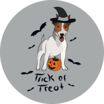 Halloween Terrier Sticker