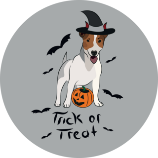 Halloween Terrier Sticker