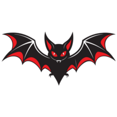 Halloween Vampire Bat Sticker