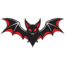 Halloween Vampire Bat Sticker