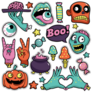 Halloween Zombie Sticker Sheet 