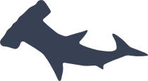 Hammerhead Shark Silhouette Sticker