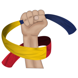 Hand Clutching Chad Flag Sticker