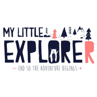 Hand Drawing My Little Explorer Sticker