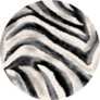 Hand Drawing Zebra Texture Sticker