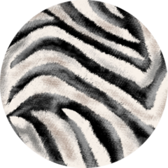 Hand Drawing Zebra Texture Sticker