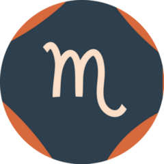 Hand Drawn Abstract Scorpio Sticker