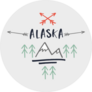 Hand Drawn Alaska Elements Sticker