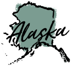 Hand Drawn Alaska State Sticker