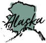 Hand Drawn Alaska State Sticker