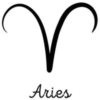 Hand Drawn Aries Zodiac Simple Illustration Sticker
