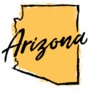 Hand Drawn Arizona State Sticker
