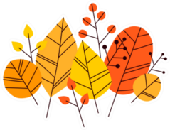 Hand Drawn Autumn Leaves Sticker