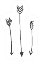 Hand Drawn Bohemian Arrows Sticker
