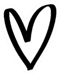 Hand Drawn Boho Heart Sticker