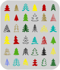 Hand Drawn Christmas Tree Sticker