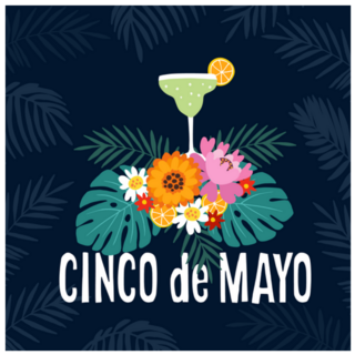 Hand Drawn Cinco De Mayo Party Margarita Sticker
