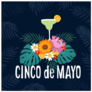 Hand Drawn Cinco De Mayo Party Margarita Sticker