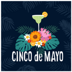 Hand Drawn Cinco De Mayo Party Margarita Sticker