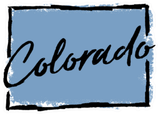 Hand Drawn Colorado State Sticker
