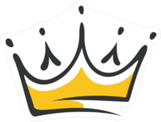 Hand Drawn Crown Sticker