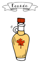 Hand Drawn Doodle Canadian Maple Syrup 