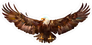 Hand Drawn Eagle Sketch Sticker
