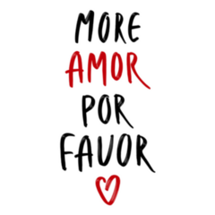 Hand Drawn French Lettering More Amor Por Favor Sticker