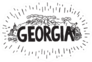 Hand Drawn Georgia Sticker