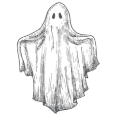 Hand Drawn Ghost Sticker