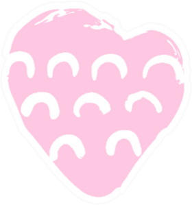 Hand Drawn Heart Boho Sticker